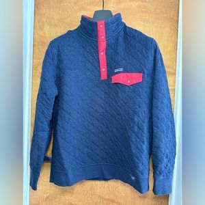 Patagonia button up pullover in blue